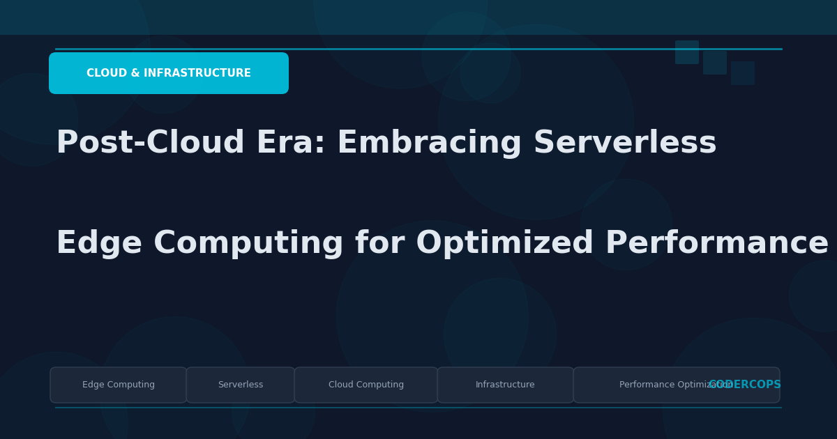 Post-Cloud Era: Embracing Serverless Edge Computing for Optimized Performance